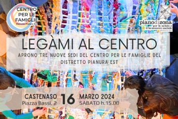 Il Centro per le Famiglie del Distretto Pianura Est
