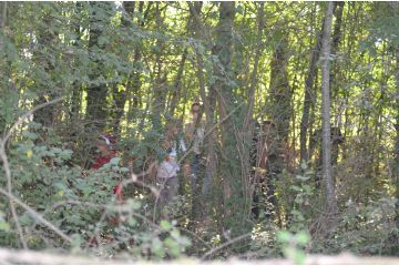 Il gruppo capitanato da Dante nella selva oscura