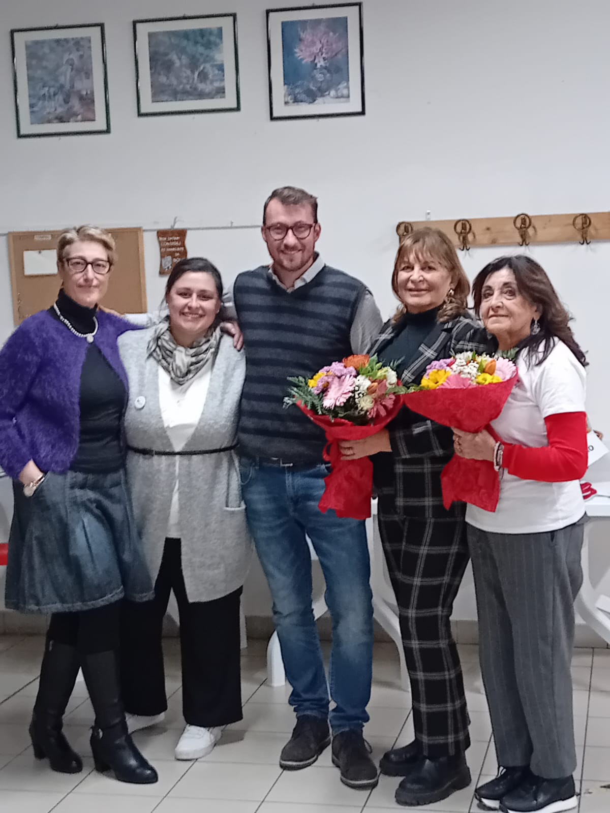 Assessore alla Sanità Maria Antonietta Liotta; Assessore alle Pari Opportunità Valentina Zucchini; Assessore ai Servizi Sociali Christophe Nicolas; Presidente Associazione Mondodonna Loretta Michelini; Presidente Associazione Giovani nel Tempo Aps Laura Guidi
